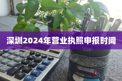 深圳2024年营业执照申报时间