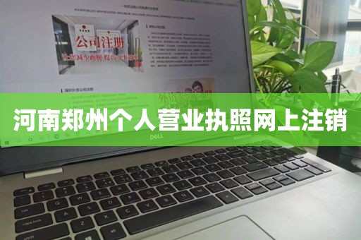 河南郑州个人营业执照网上注销