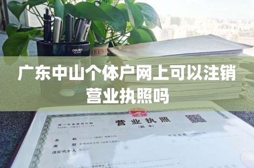 广东中山个体户网上可以注销营业执照吗