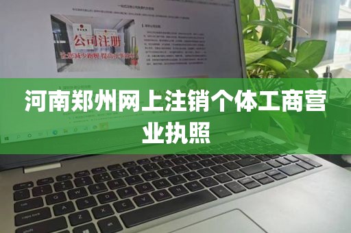 河南郑州网上注销个体工商营业执照