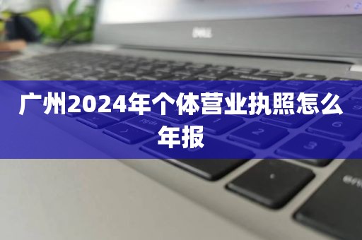 广州2024年个体营业执照怎么年报