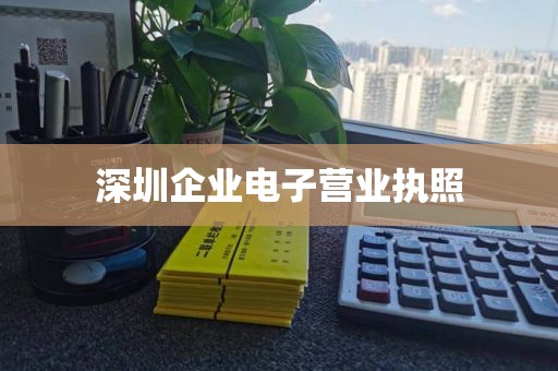 深圳企业电子营业执照