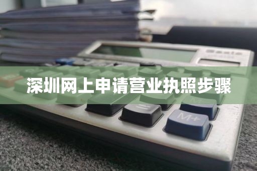深圳网上申请营业执照步骤
