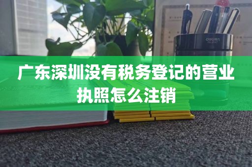 广东深圳没有税务登记的营业执照怎么注销