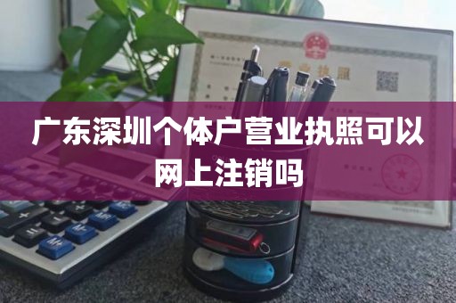 广东深圳个体户营业执照可以网上注销吗