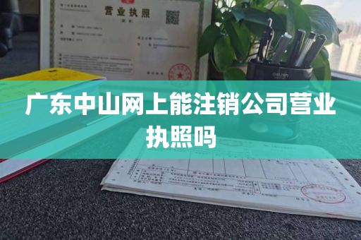 广东中山网上能注销公司营业执照吗