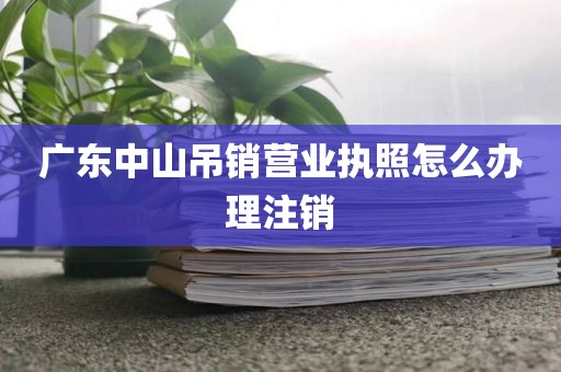 广东中山吊销营业执照怎么办理注销
