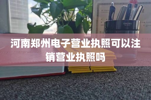 河南郑州电子营业执照可以注销营业执照吗