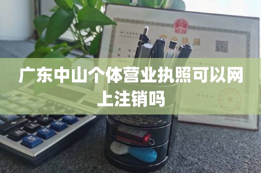 广东中山个体营业执照可以网上注销吗