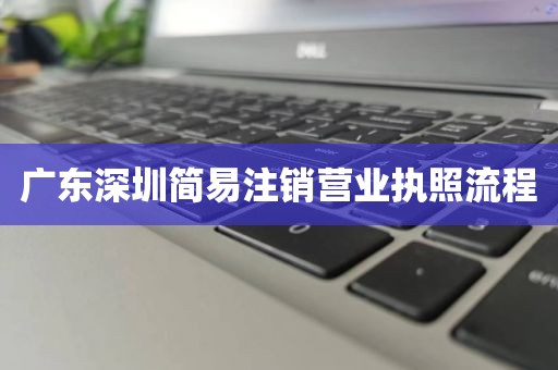 广东深圳简易注销营业执照流程