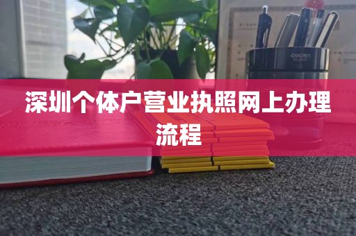 深圳个体户营业执照网上办理流程
