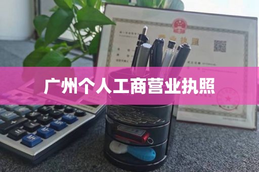 广州个人工商营业执照