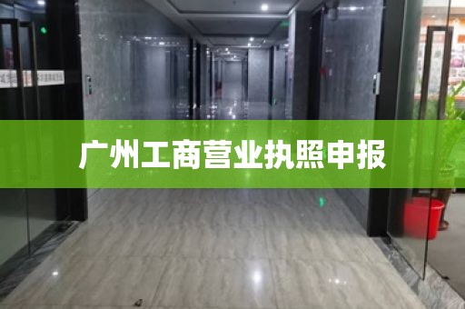 广州工商营业执照申报