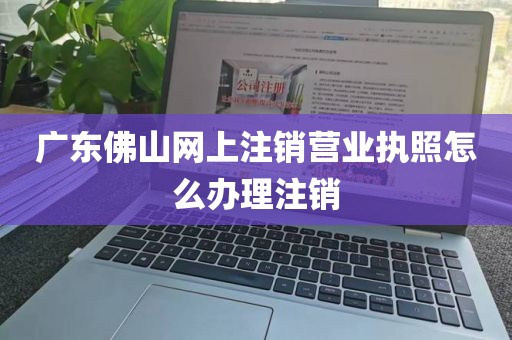 广东佛山网上注销营业执照怎么办理注销