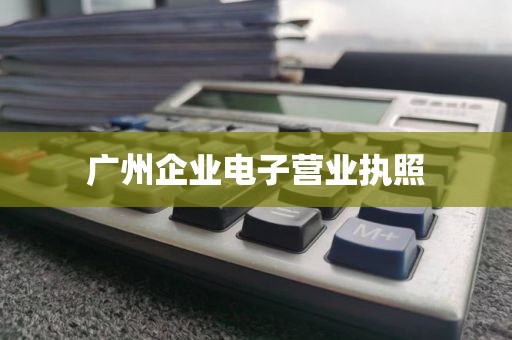 广州企业电子营业执照