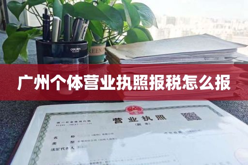 广州个体营业执照报税怎么报