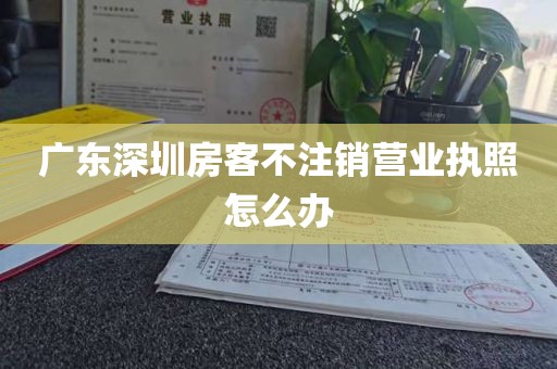 广东深圳房客不注销营业执照怎么办