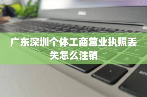广东深圳个体工商营业执照丢失怎么注销